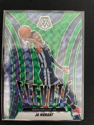 2024-25 Panini Mosaic Ja Morant Elevate #1 Green Mosaic Prizm card like new