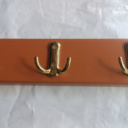 Handmade wooden coat rack 60cm new, with 5 double hooks