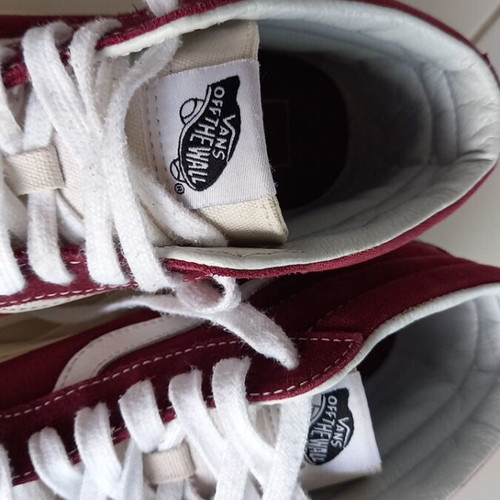 Vans Sk8-Mid Reissue sneakers like new, burgundy unisex