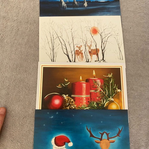 Christmas cards new, set of 5 with envelope