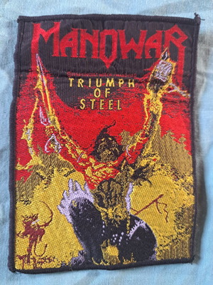 Manowar Triumph of Steel υφασμάτινο ραμμένο, καινούργιο