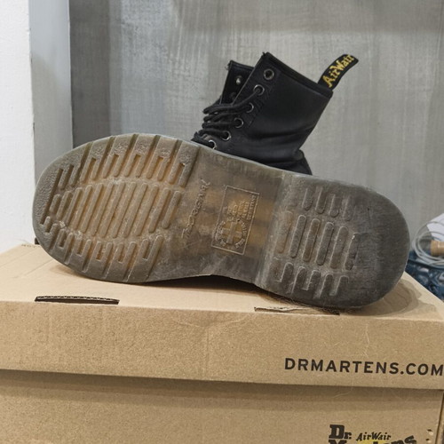 Doctor Martens Basic Black Real Leather Boots used