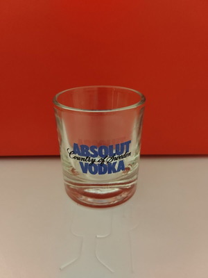 Absolut Vodka shot glass like new