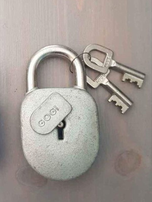 Vintage padlock 60mm new with two keys