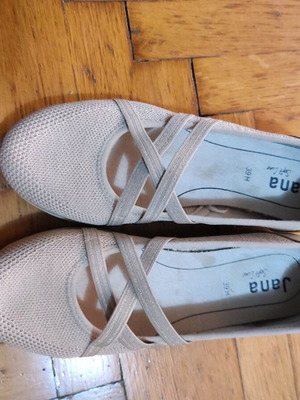 Jana women's beige athletic shoes like new size 39