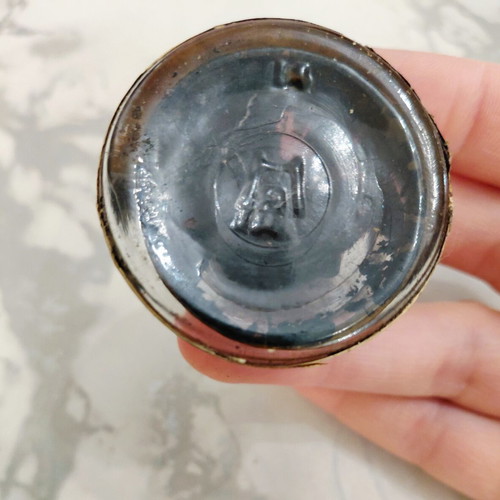 Stafford's Vintage Glass Drawing Ink Bottle No. 664, 3/4 oz