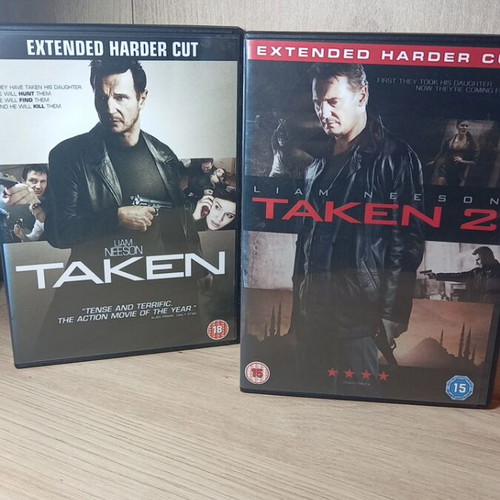 Taken 1 & 2 DVD box set, English subtitles, extended cut