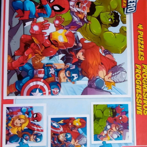 Super Hero Marvel puzzle used, 73 pieces, EDUCA