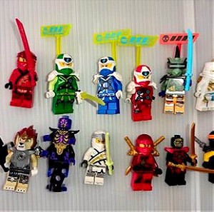 LEGO NINJAGO-12 Φιγουρες+μετ.κουτι+κομικ+ταπες κλπ