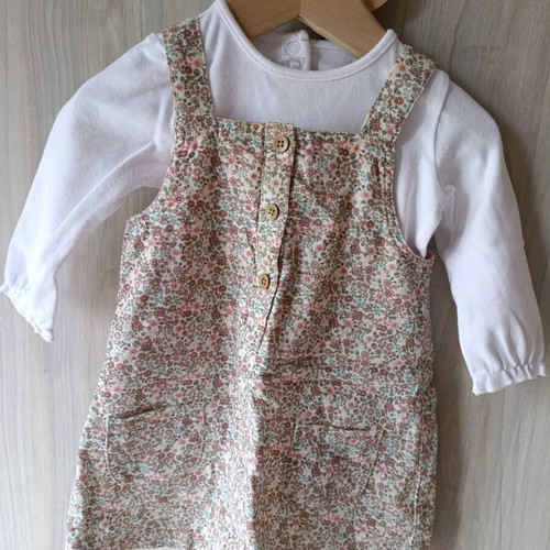 Corduroy dress set 9-12 months Mamas and Papas like new