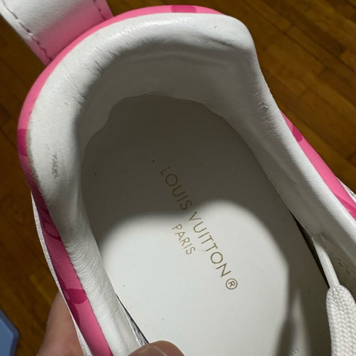 Louis Vuitton Runaway Sneakers used, pink monogram, size IT 38