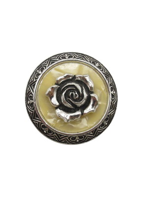 Vintage scarf ring like new from West Germany with floral motif