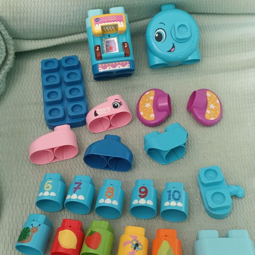 VTech BlaBla Blocks elephant adventure set used