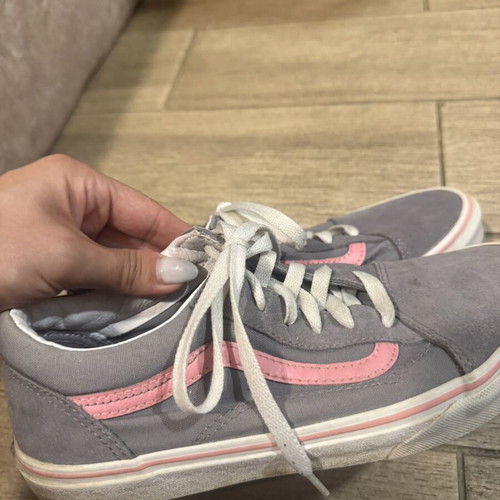 Vans shoes like new, gray and pink, size 39, athletic style
