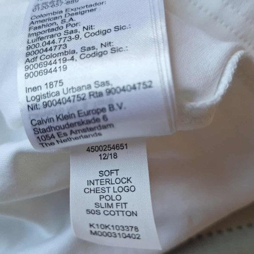 Calvin Klein Polo Shirt white size S like new
