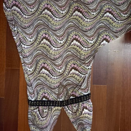 Lynne halter dress with bust chain details like new, multicolor