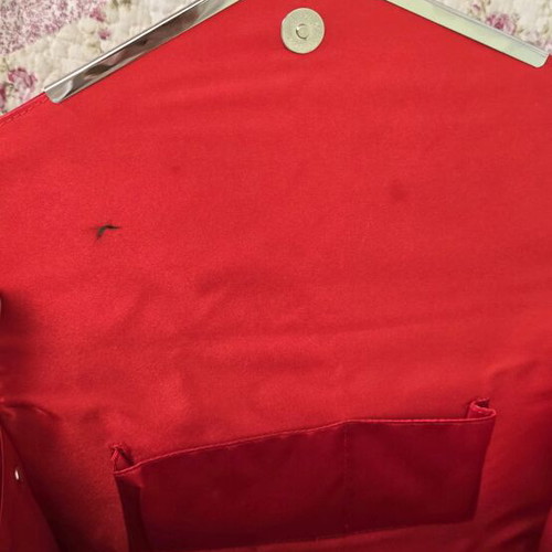 Vintage red suede envelope bag like new