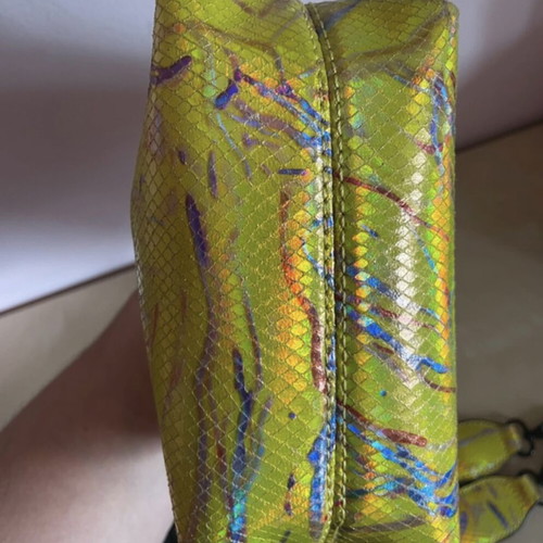 Desigual crossbody bag iridescent snakeprint multicolored like new