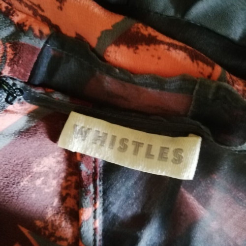 Whistles silk dress like new, gray and orange