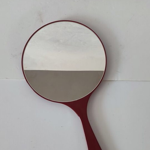 Authentic Japanese Hand Mirror Lacquerware Hourai