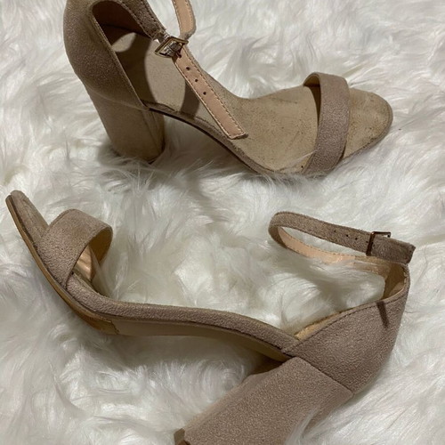 Bozikis sandals used No36, 9cm heel, beige