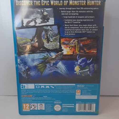 Monster Hunter 3 Ultimate Wii U game like new with manual