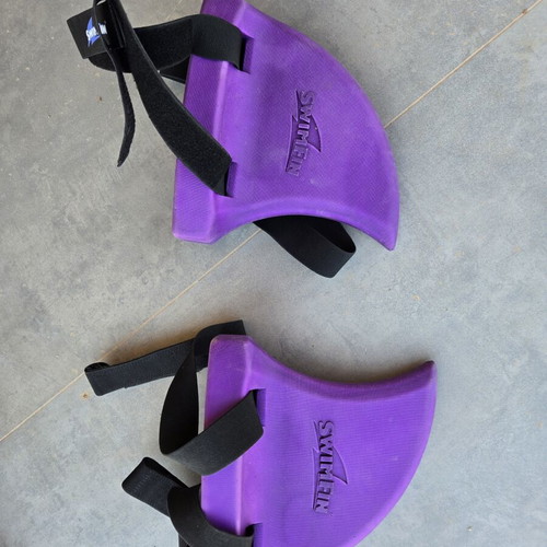 SwimFin swimming fins like new, purple, set of 2