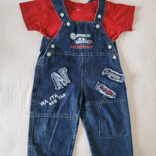 Denim sundress + t-shirt as a gift