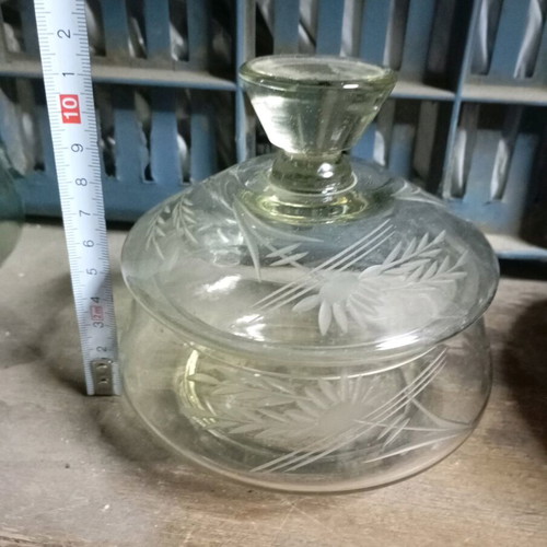 Vintage crystal fondue bowl like new