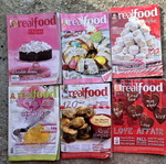 Real Food τόμοι της Αλεξία Αλεξιάδου μεταχειρισμένοι, σετ 6 τεύχη