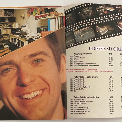 Tribute to Peter Gabriel Insert from magazine In good condition Price 10 Euros