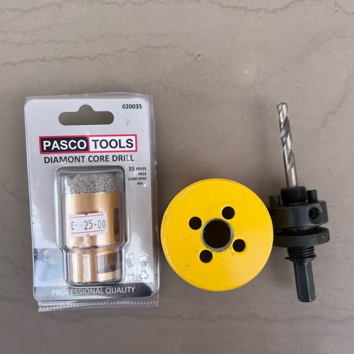 Hole Saw and 35mm Diamond Core Drill Set new