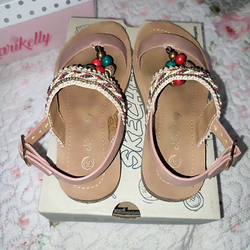 Modern kids sandals size 29 like new, beige brown