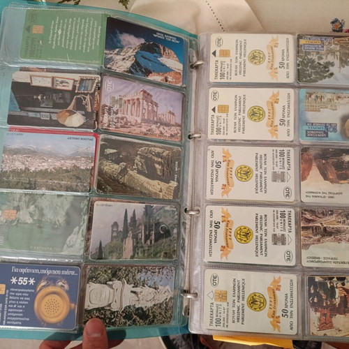 Collectible phone cards like new, 330 rare Greek and some foreign