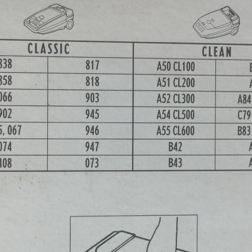 Vacuum Cleaner Bags Moulinex 6 Liters Set of 6 New Models 1990