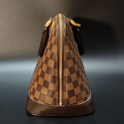 Louis Vuitton Alma Damier Ebene bag used, brown, size PM