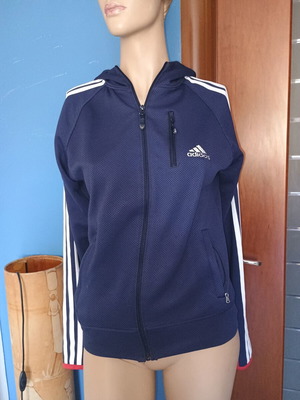 Adidas Performance Essentials γυναικεία ζακέτα με φερμουάρ μεταχειρισμένη, μπλε