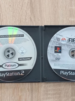 Fifa 14 and Pro Evolution Soccer 5 used, PlayStation 2, 2 games