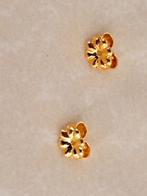 K14 Butterfly Earring Backs new, yellow gold