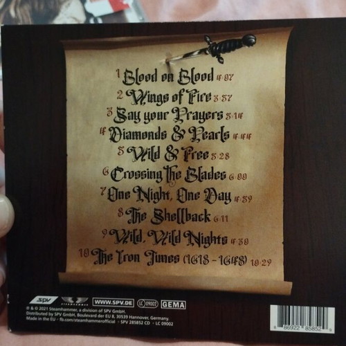 Running Wild Blood On Blood CD new, metal digipak with poster