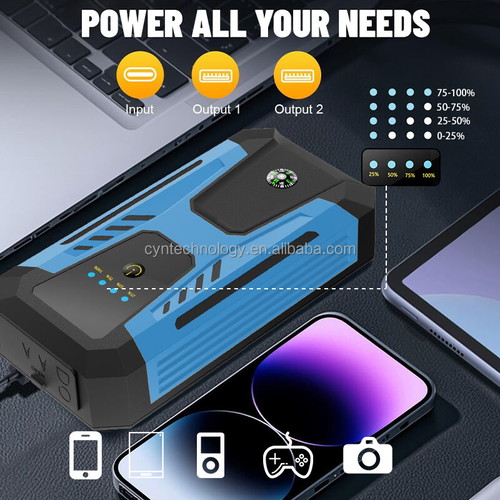 Jump Starter battery charger new with power bank and LED flashlight