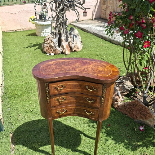 Rosewood coffee table with gold details like new