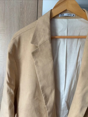 Men's Zara jacket new, size 50, beige linen cotton
