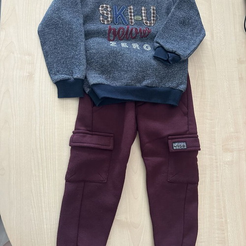 Energiers sweatshirt and pants set, size 3, warm lining