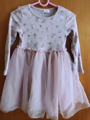 Floral dress Sinsay 104 cm like new, purple