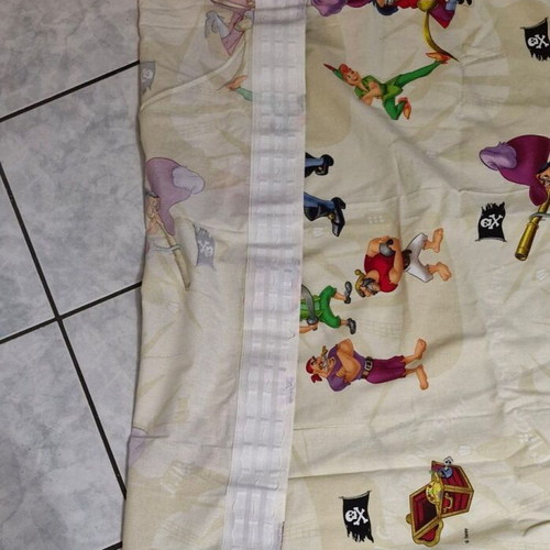 Disney children's curtain used, 1.30×2.90 m, 1 panel with tape
