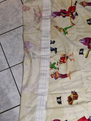 Disney children's curtain used, 1.30×2.90 m, 1 panel with tape