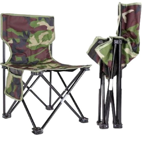 Folding Fishing Chair with Camo Pocket 64x37x37cm New