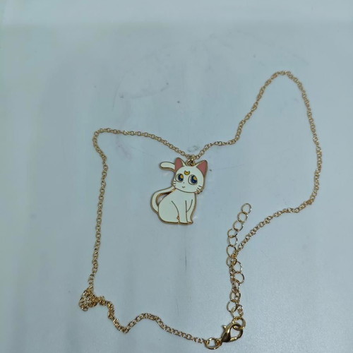 Artemis Sailor Moon vintage necklace like new with enamel