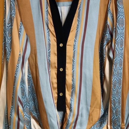 Bsb shirt satin texture like new multicolor size XL